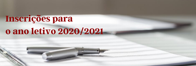 Inscrições 2020/2021
